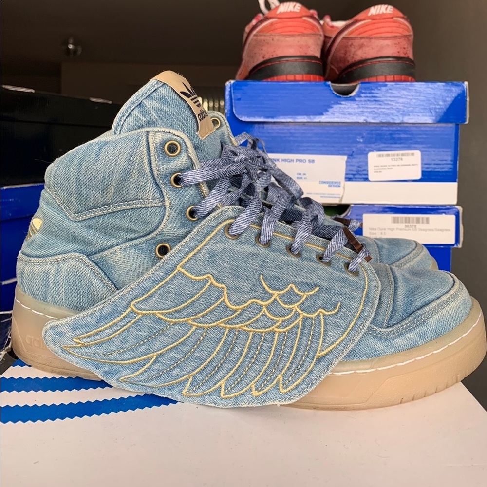 Jeremy Scott Denim Adidas Wings